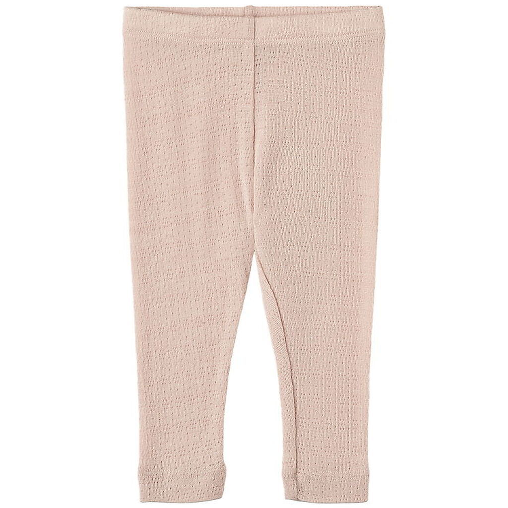 Wheat Leggings - Uld/Silke - Agi - Pale Lilac m. Hulmønster
