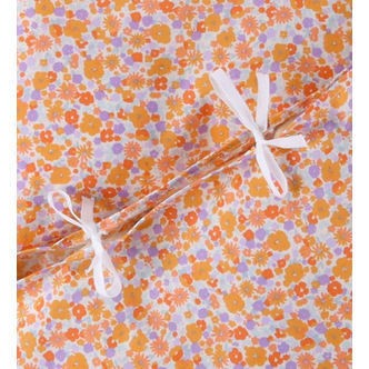 Nørgaard Madsens Sengetøj - Voksen - Blomsterflor i Orange/Lilla