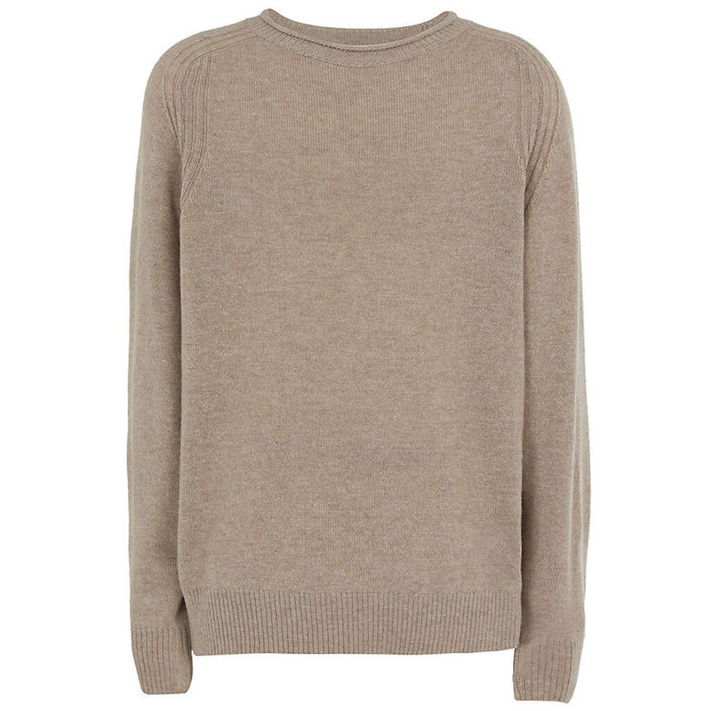 Emporio Armani Bluse - Viskose/Uld - Beigemeleret m. Blå