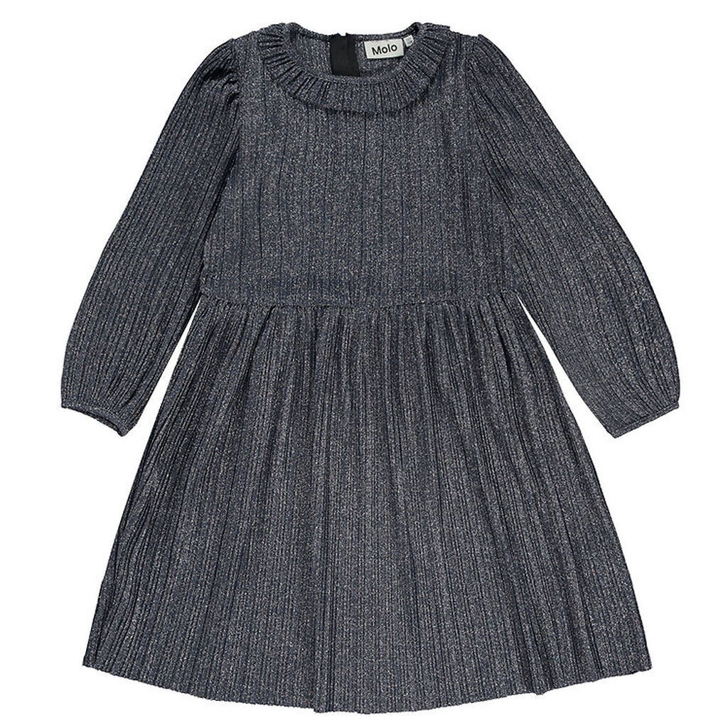 Molo Kjole - Plisseret - Coralia - Navy Sky