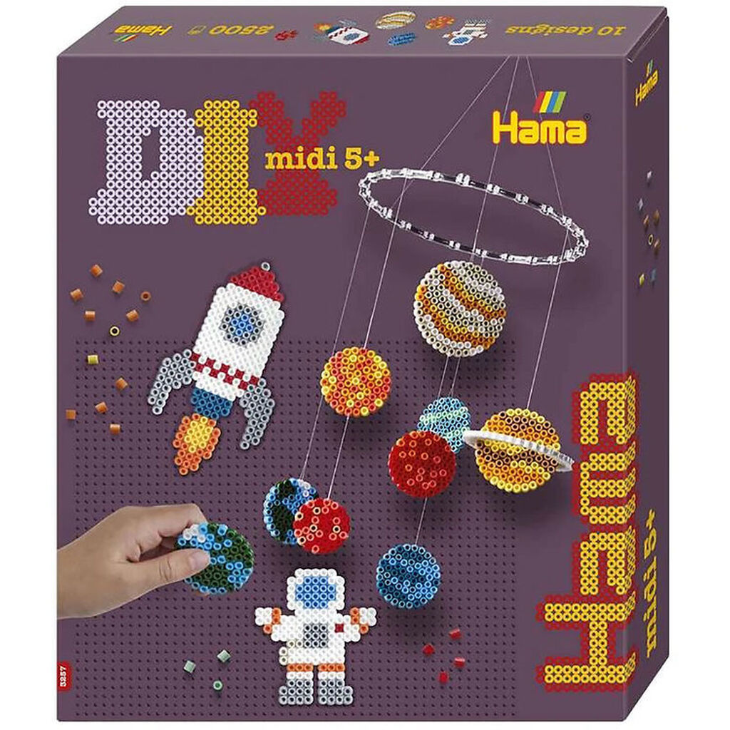 Hama Midi Perlesæt - 2500 stk. - Space Uro