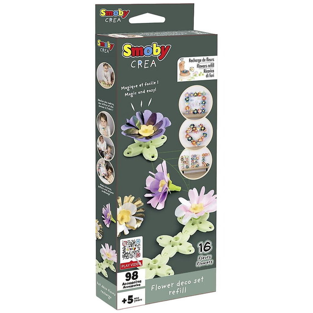 Smoby Kreasæt - Blomster Deco Refill - 16 Stk.