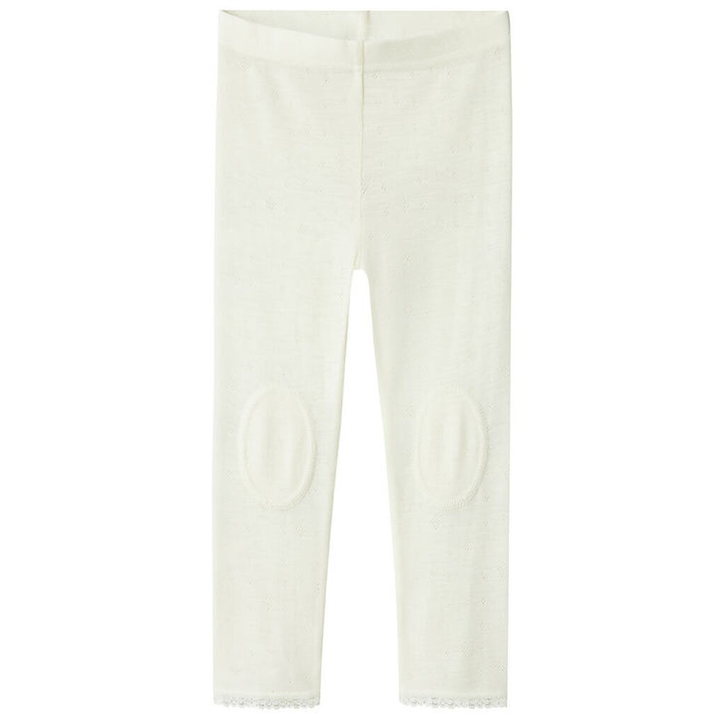 Name It Leggings - Uld - Noos - NmfWang - Snow White m. Hulmønst