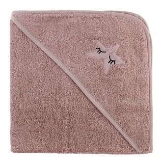 Nørgaard Madsens Babyhåndklæde - 75x75 cm - Rosa m. Stjerne