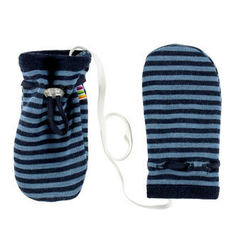 Joha Luffer u. Tommel - Uld - Blå m. Striber