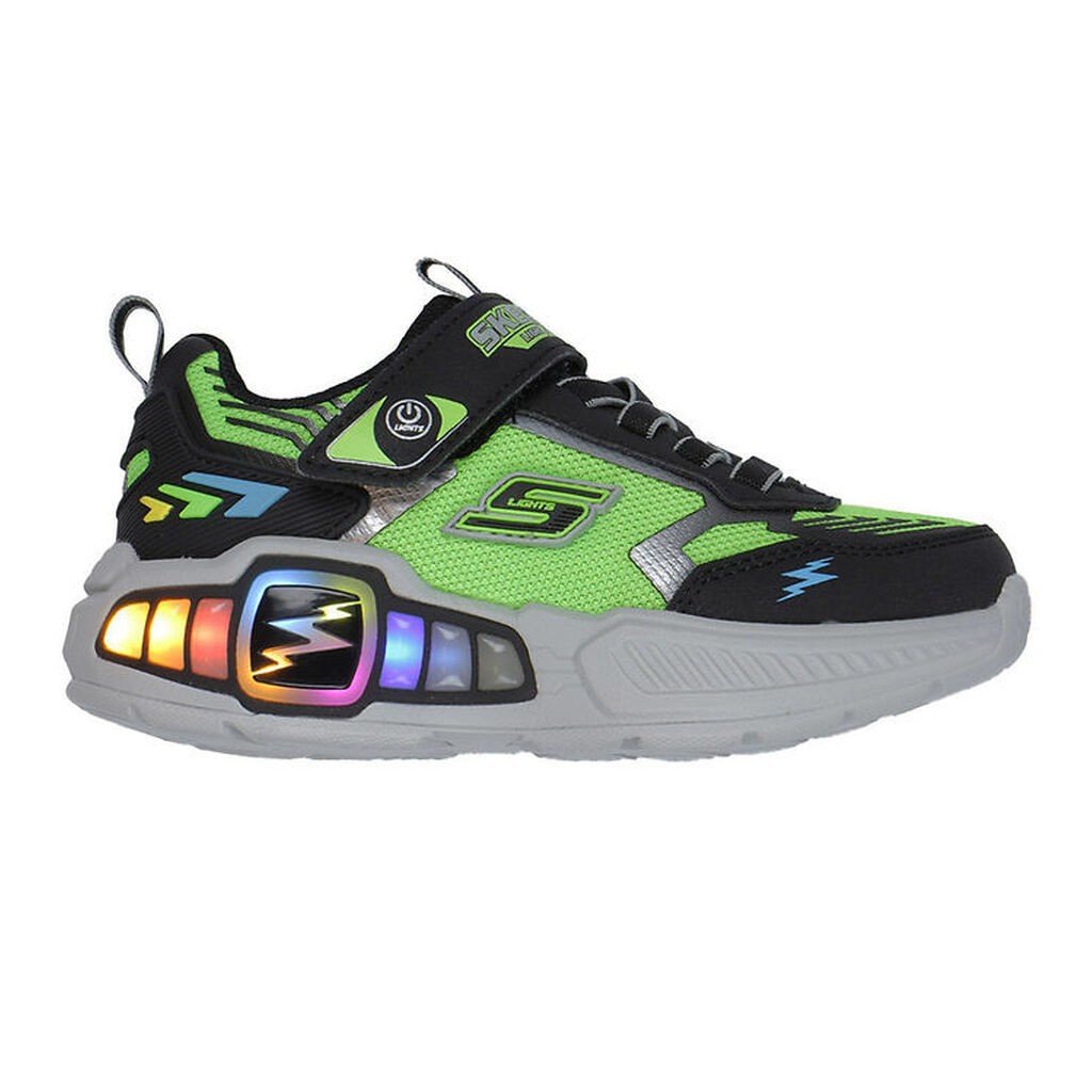 Skechers Sko m. Lys - Light Storm 3 - Lime/Black