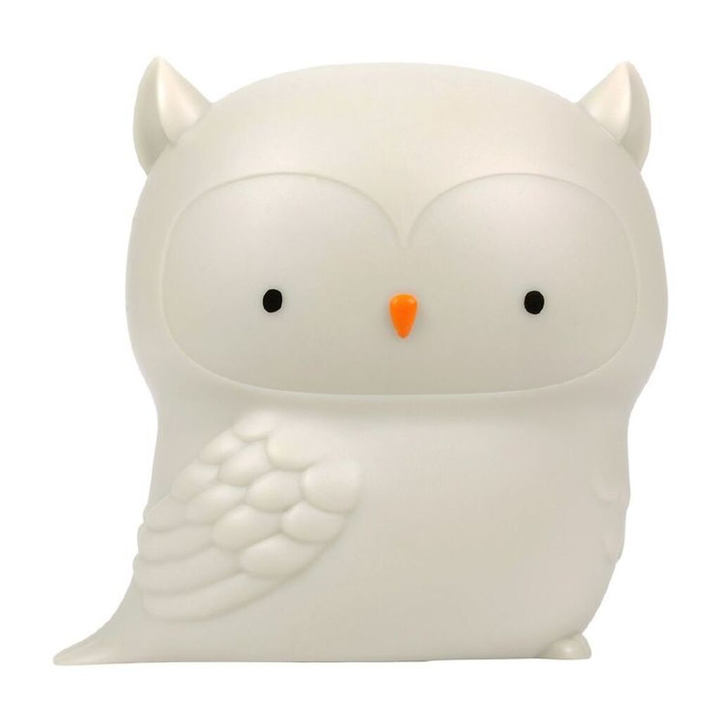 A Little Lovely Company Natlampe - 11,8x11,5 cm - Owl - Grå