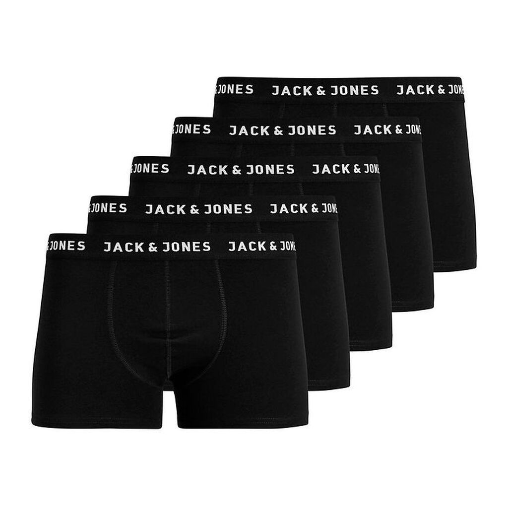 Jack & Jones Boxershorts - 5-pak - Jachuey - Sort