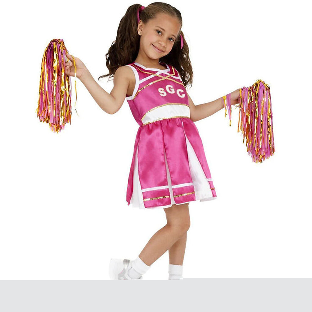 Smiffys Udklædning - Cheerleader - Pink