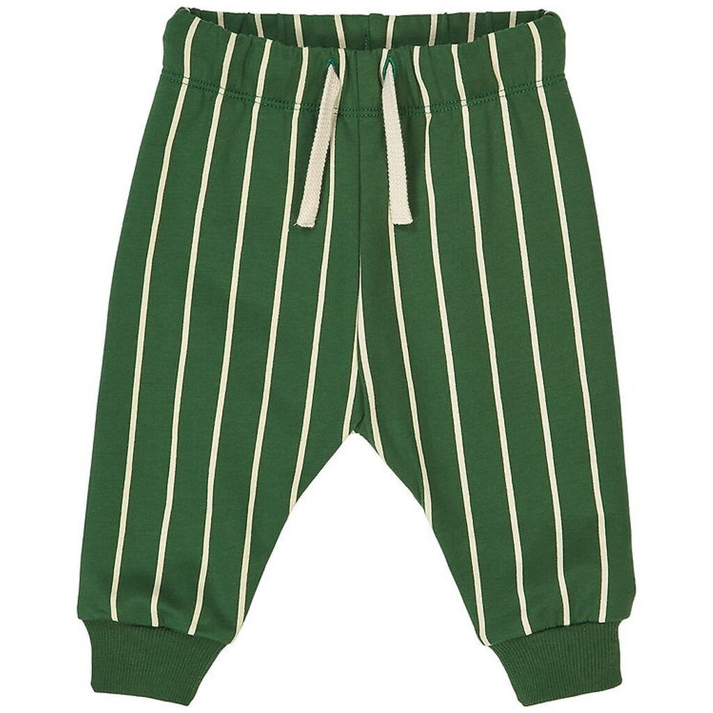 Müsli Sweatpants - Pinstripe - Green Gables/Oak