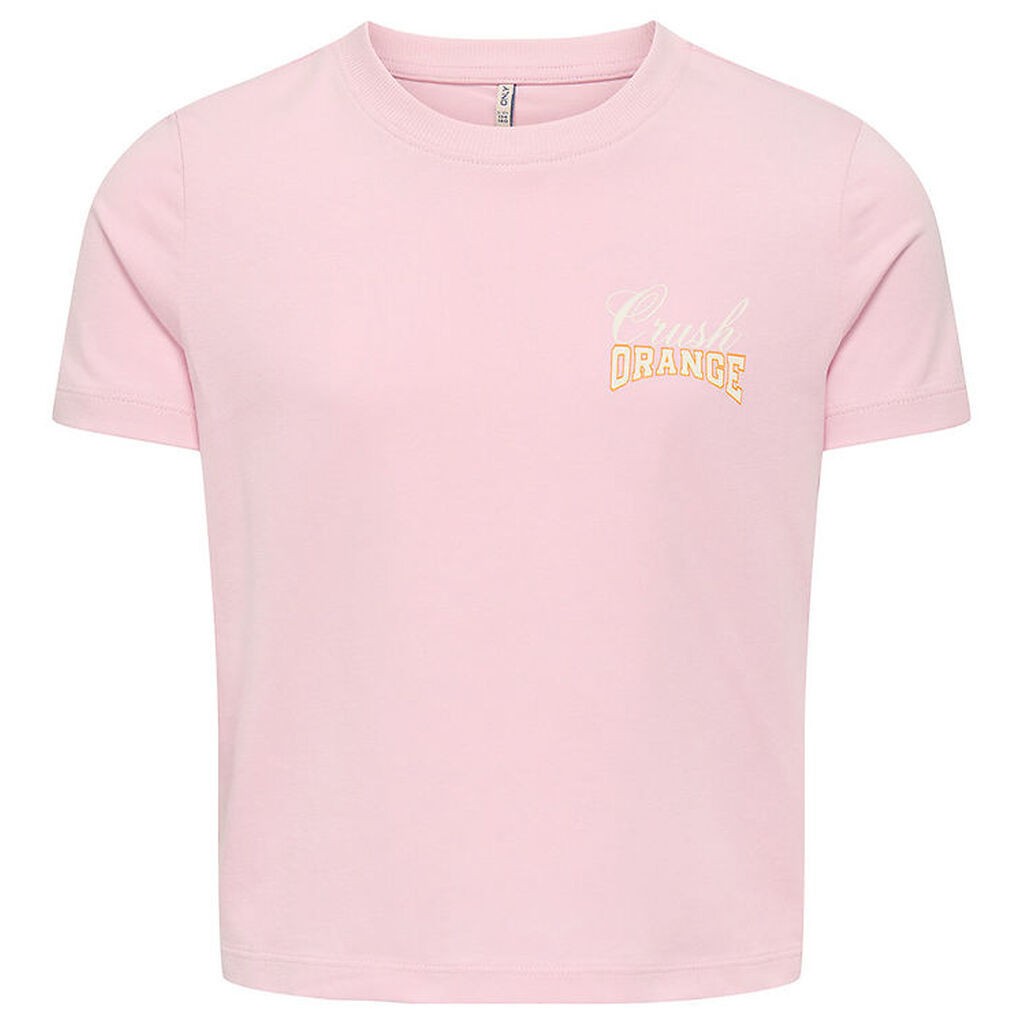 Kids Only T-shirt - KogAnnbell Sun Life - Roseate Spoonbi/Orange