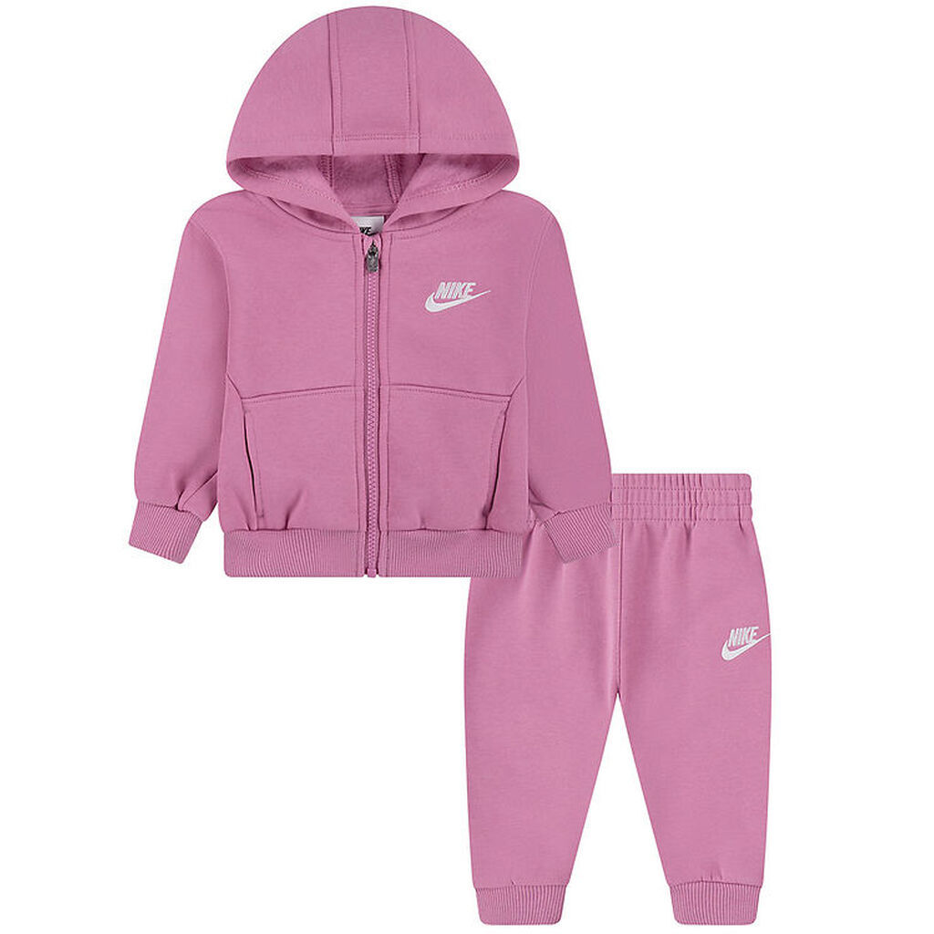 Nike Sweatsæt - Cardigan/Sweatpants - Magic Flamingo