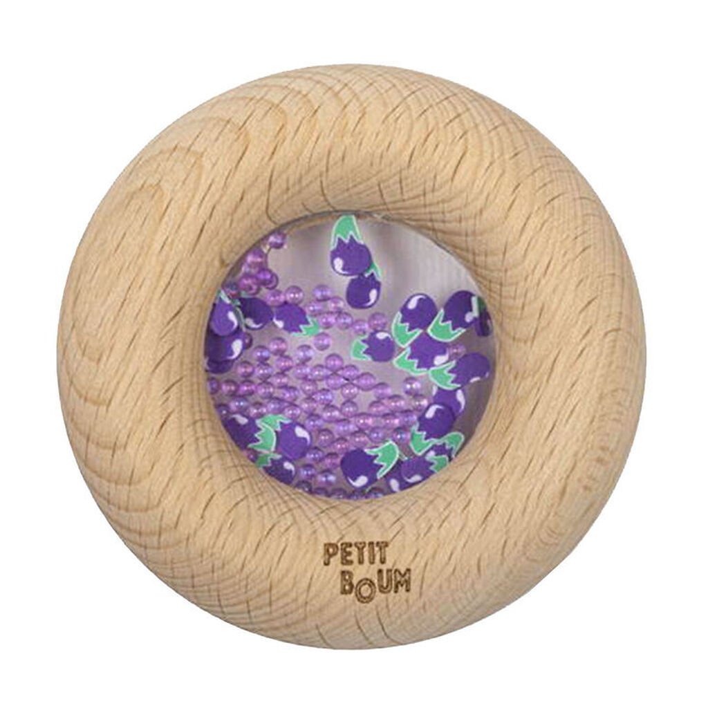 Petit Boum Sanselegetøj - Træ - Donut - Auberginer