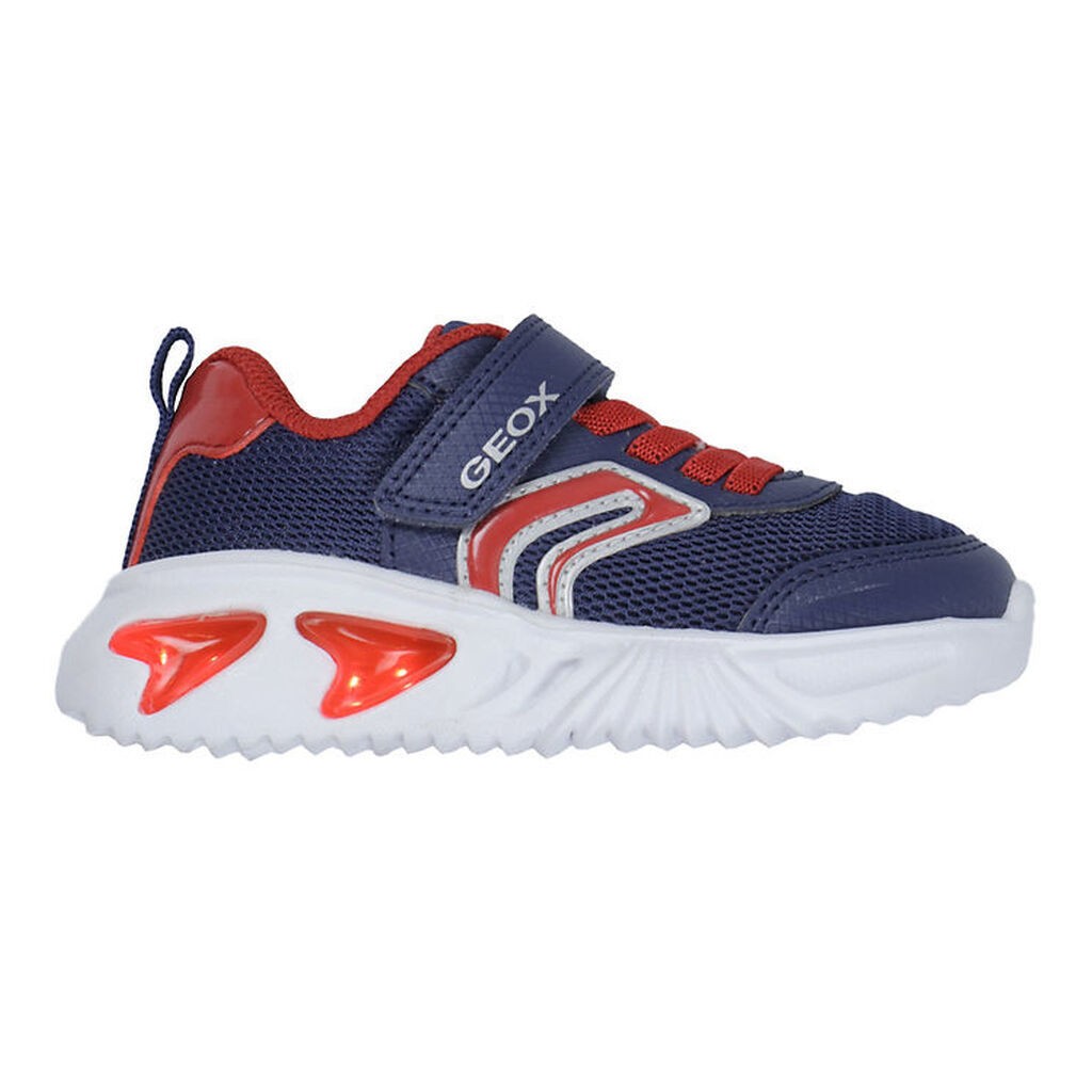 Geox Blinkesko - J Assister - Navy/Rød