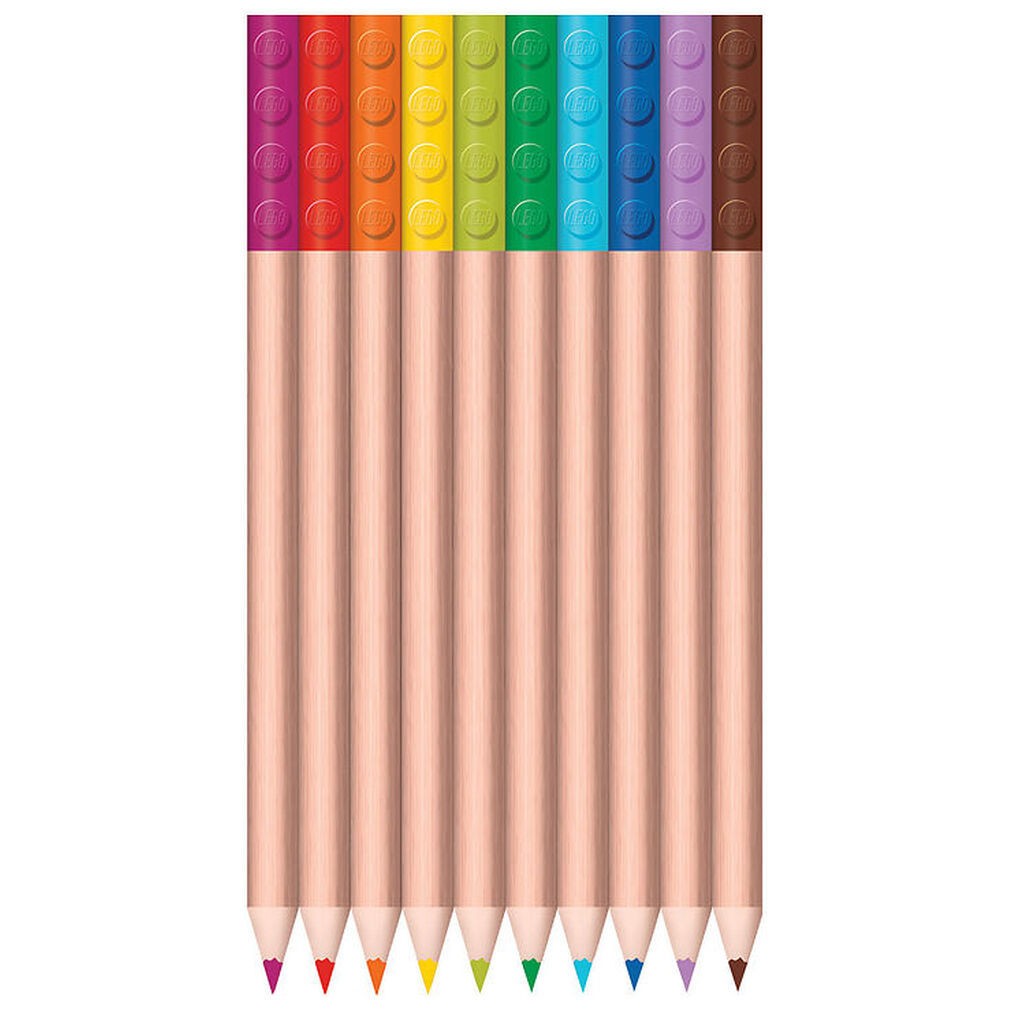 LEGOÂ® Stationery Farveblyanter - 12-pak - Multifarvet