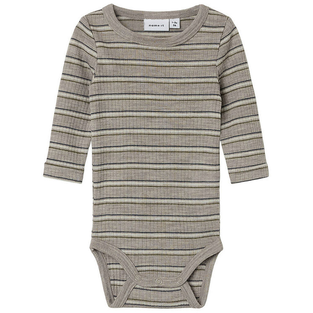 Name It Body l/æ - Uld/Modal - Rib - NbmWomi - Satellite/Stripes