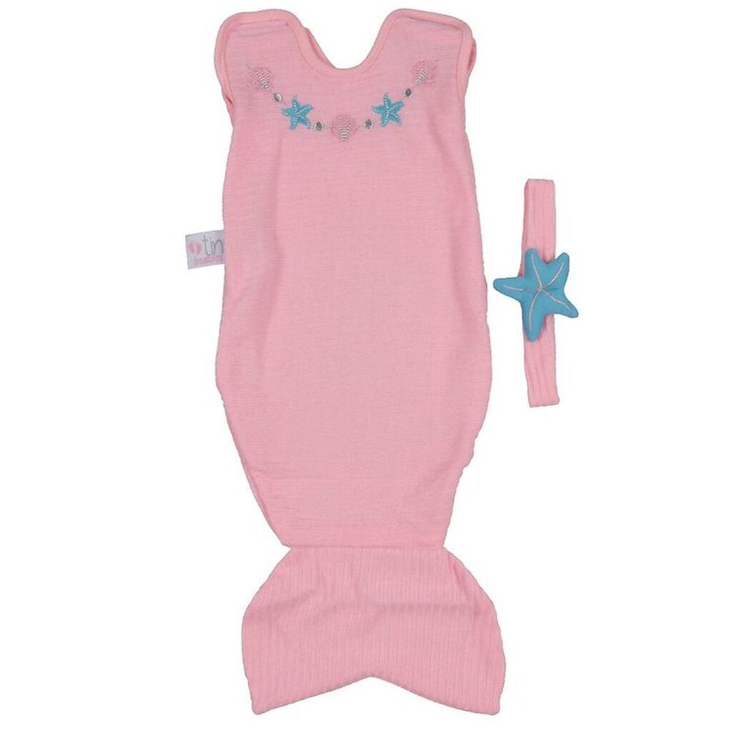 Tiny Treasures Dukketøj - Havfrue - Rosa