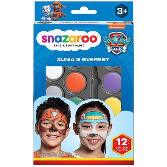 Snazaroo Ansigtsmaling - 12 Dele - Paw Patrol Zuma & Everest