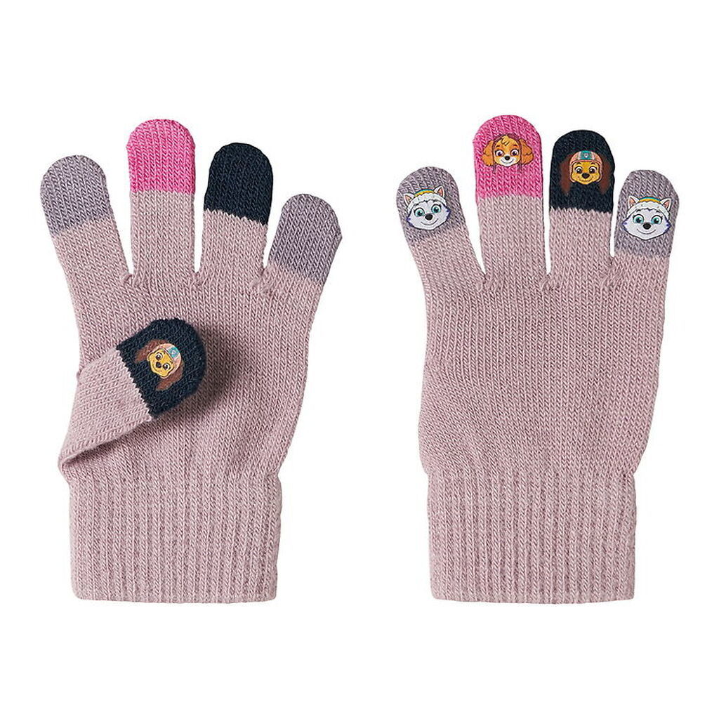 Name It Handsker - Strik - NmfJanne - Dawn Pink/Paw Patrol