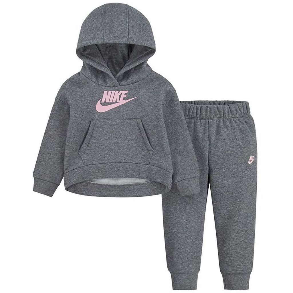 Nike Sweatsæt - Hættetrøje/Sweatpants - Carbon Heather