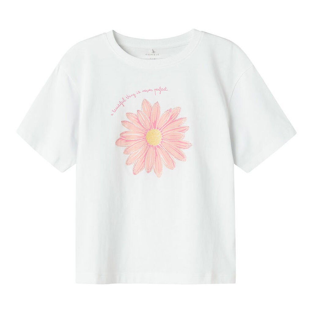 Name It T-shirt - NkfHelka - Lucent White
