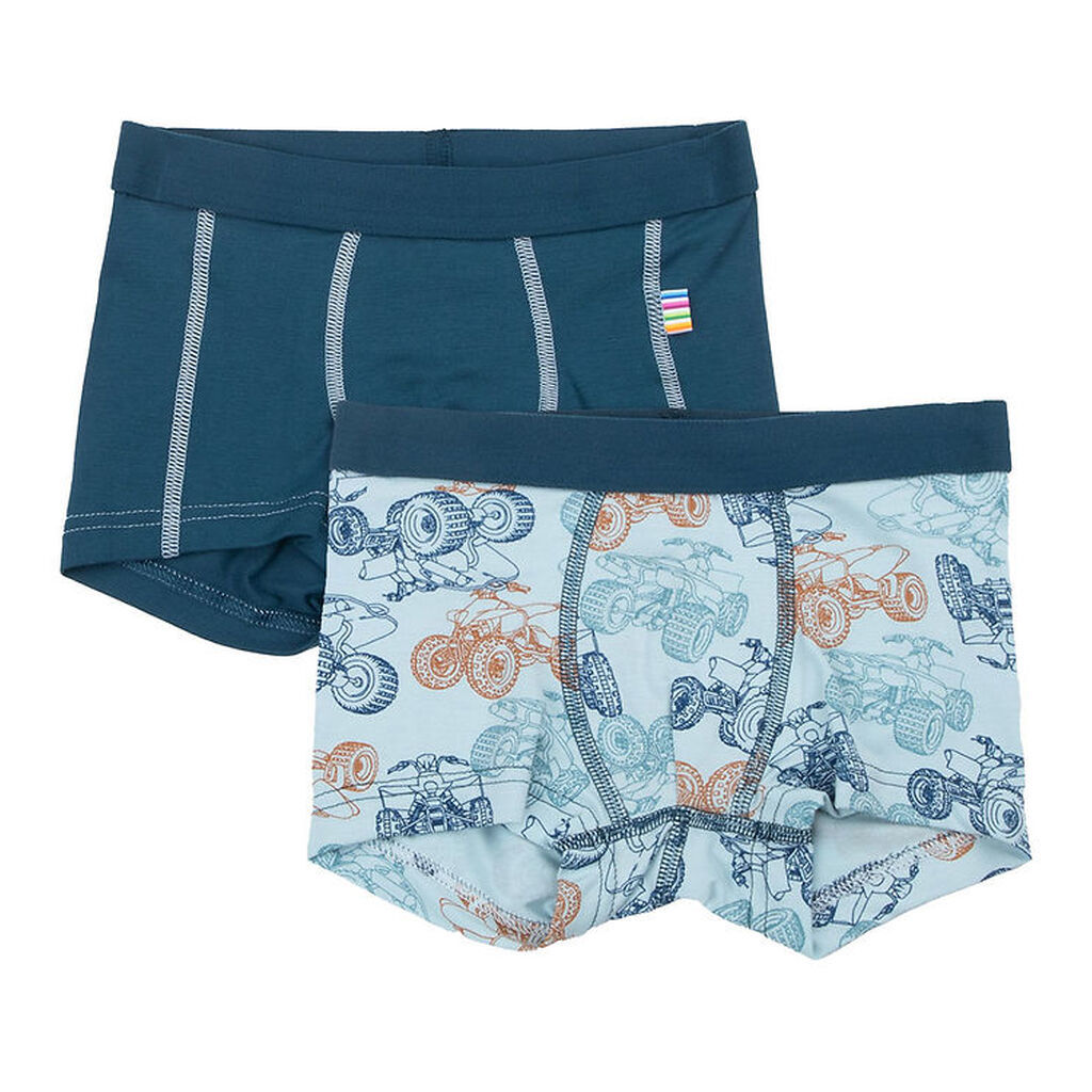 Joha Boxershorts - 2-pak - Viskose/Bambus - Blå m. ATV