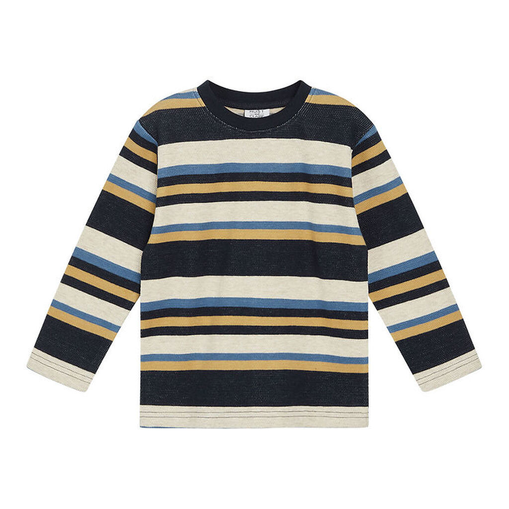 Hust and Claire Bluse - Anton - Navy m. Striber