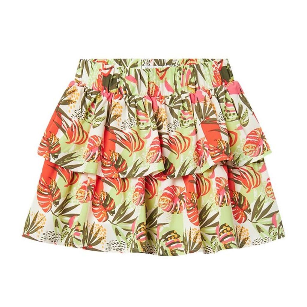 Name It Nederdel - NkfVinaya - Noos - Bright White/Tropical