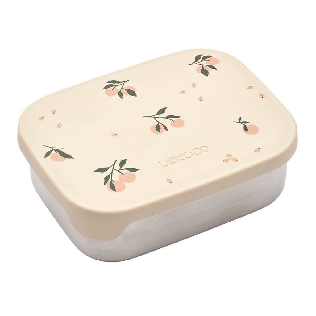 Liewood Madkasse - Silikone/Stål - Arthur - Peach/Sea Shell Mix