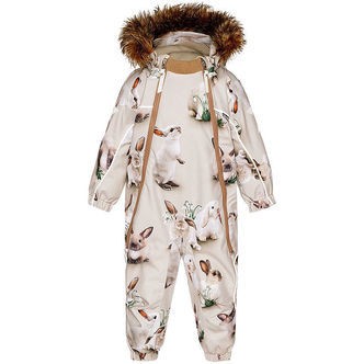Molo Flyverdragt - Pyxis Fur - Winter Rabbits