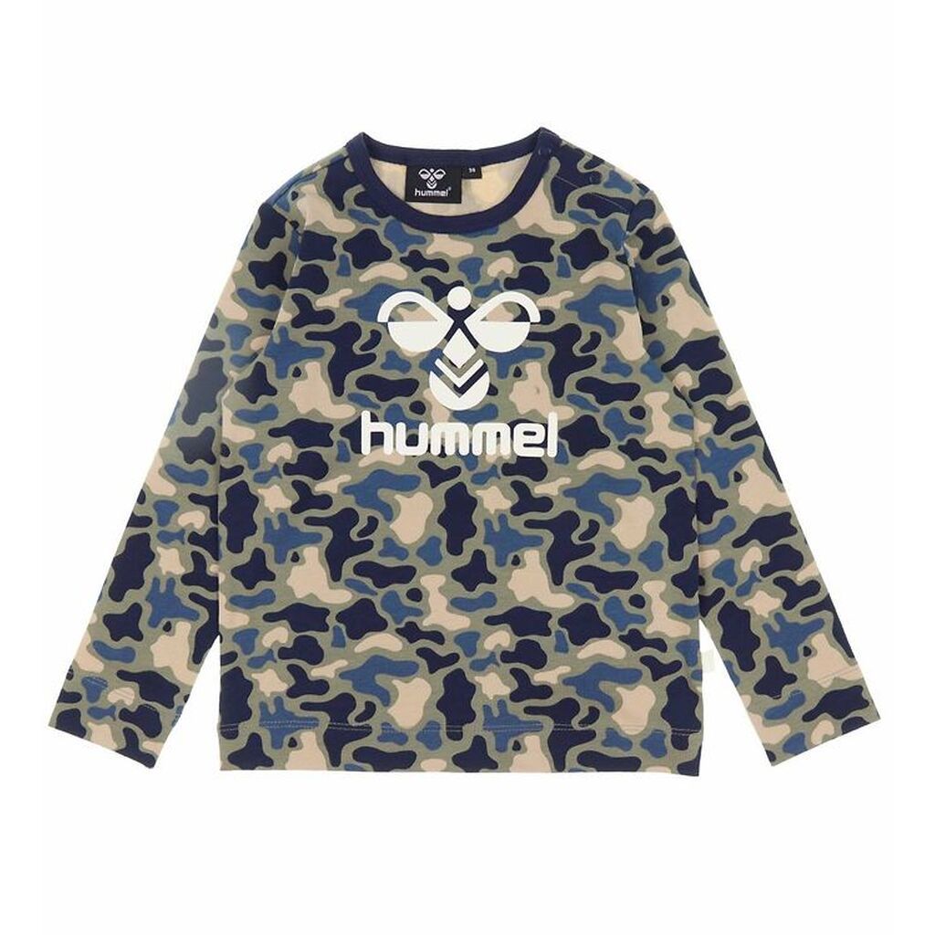 Hummel Bluse - hmlSteen - Vetiver Camouflage m. Logo