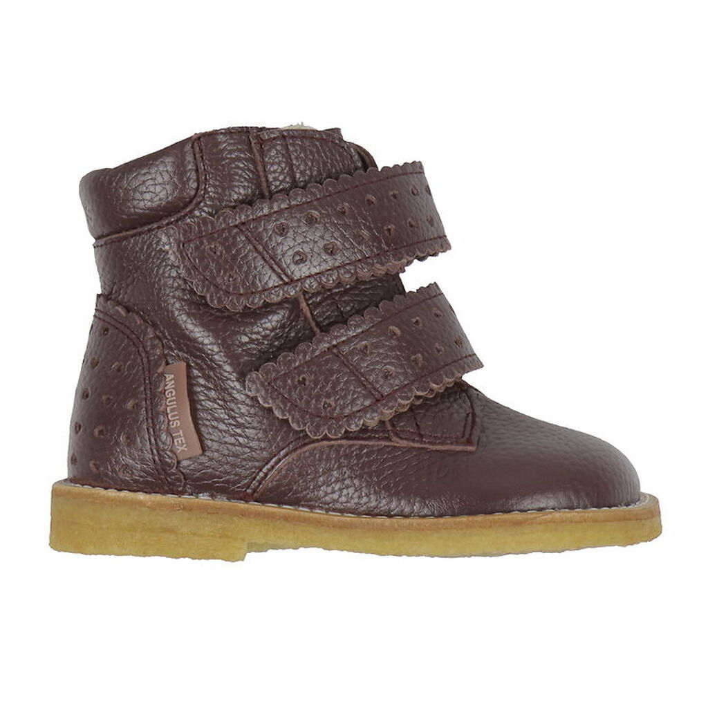 Angulus Vinterstøvler - Tex - Dusty Aubergine m. For/Velcro