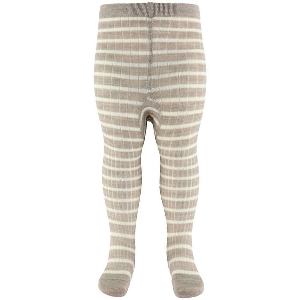 MP Strømpebukser Viggy - Uld - Light Brown Melange