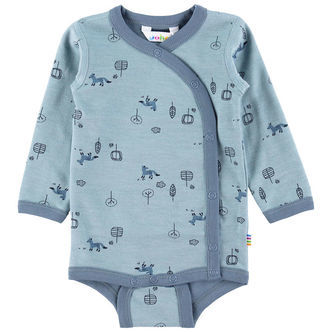 Joha Slå-om Body l/æ - Uld/Bomuld - Blå
