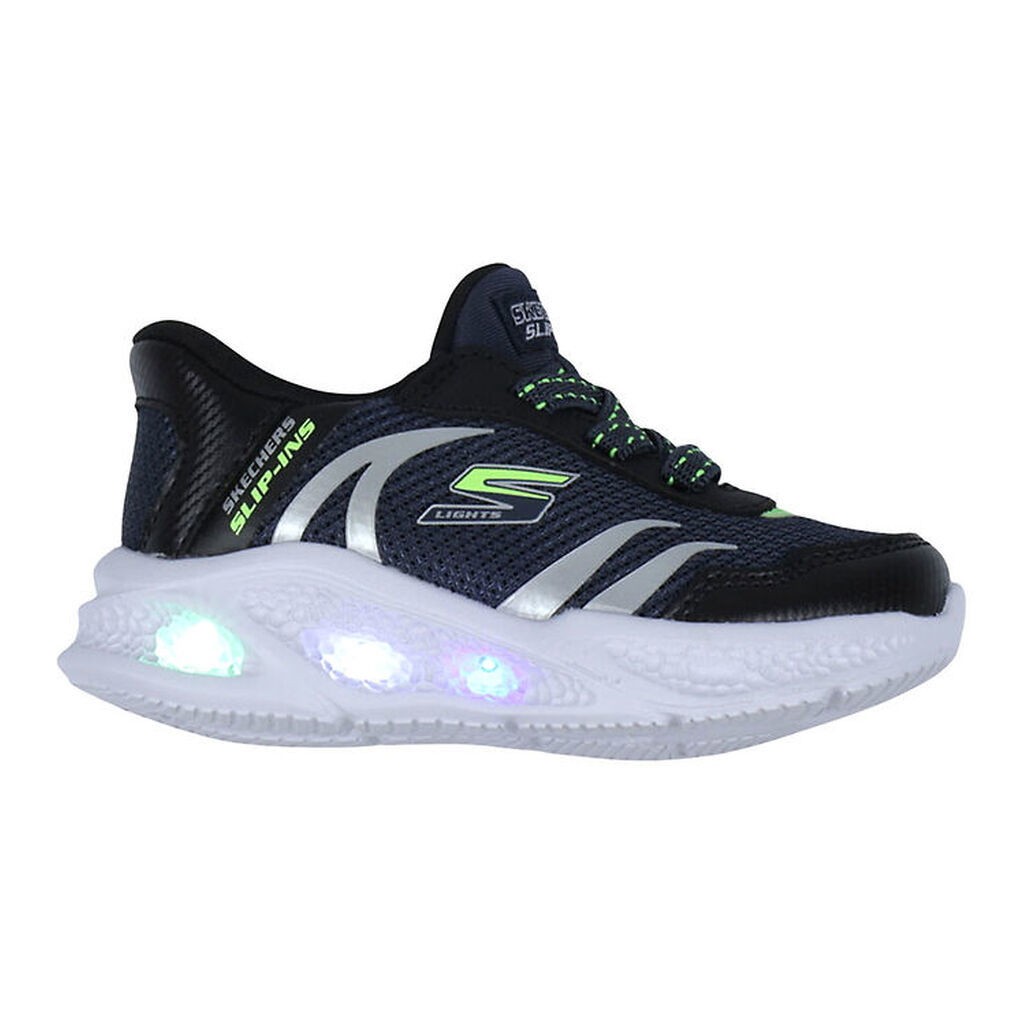 Skechers Sko m. Lys - Meteor-Lights - Navy/Sort
