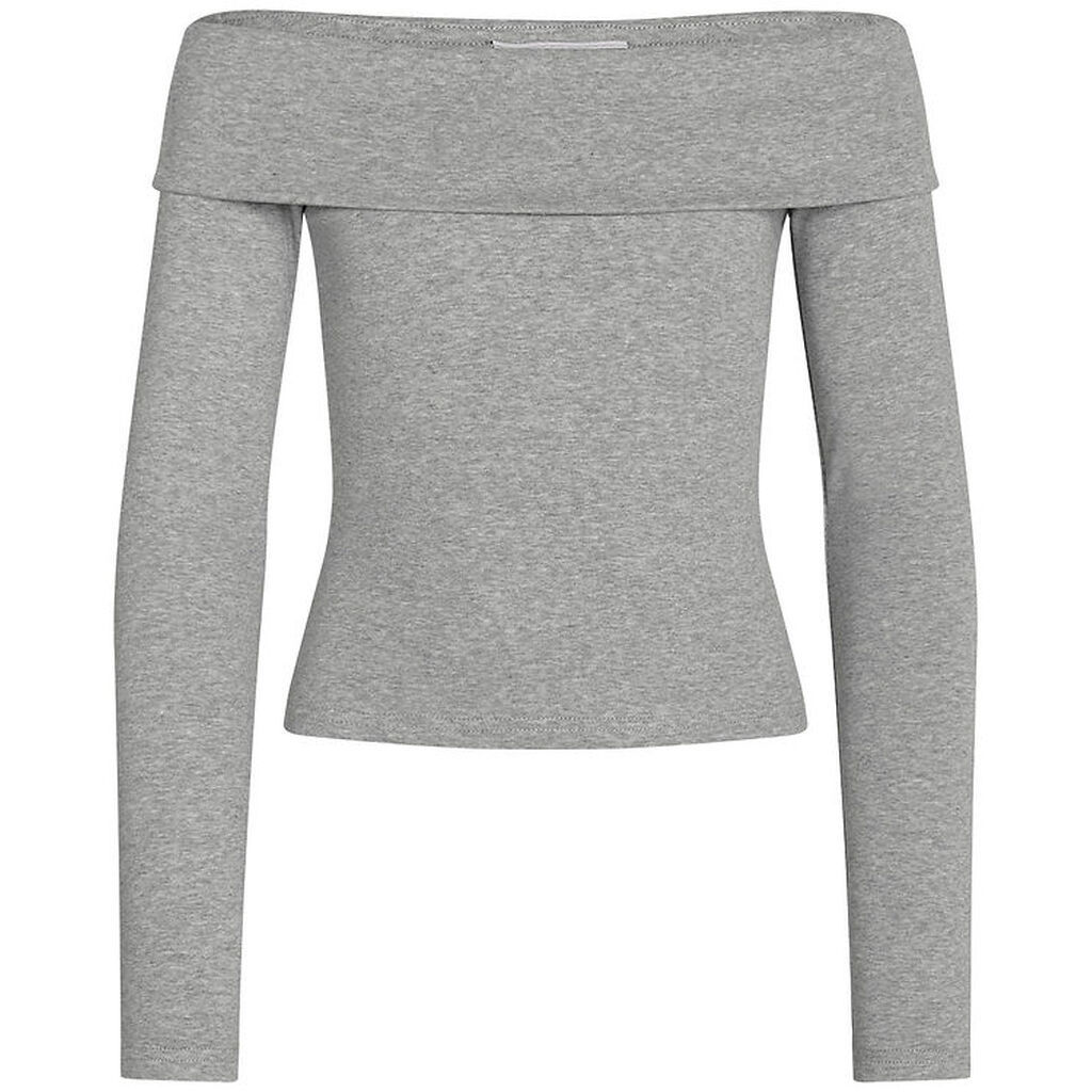 Grunt Bluse - Cropped - GrTavi - Gråmeleret