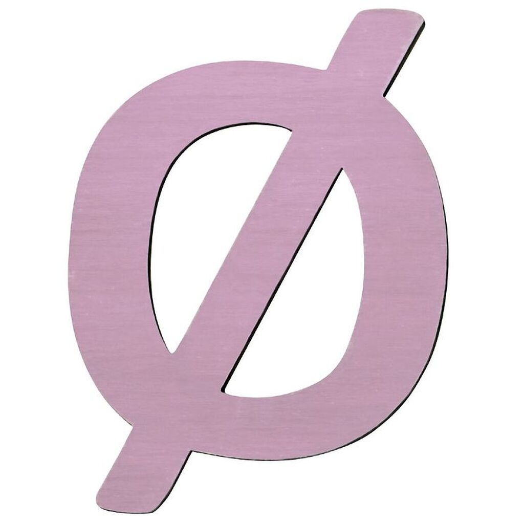 Sebra Træbogstaver - Ø - Pastel Pige