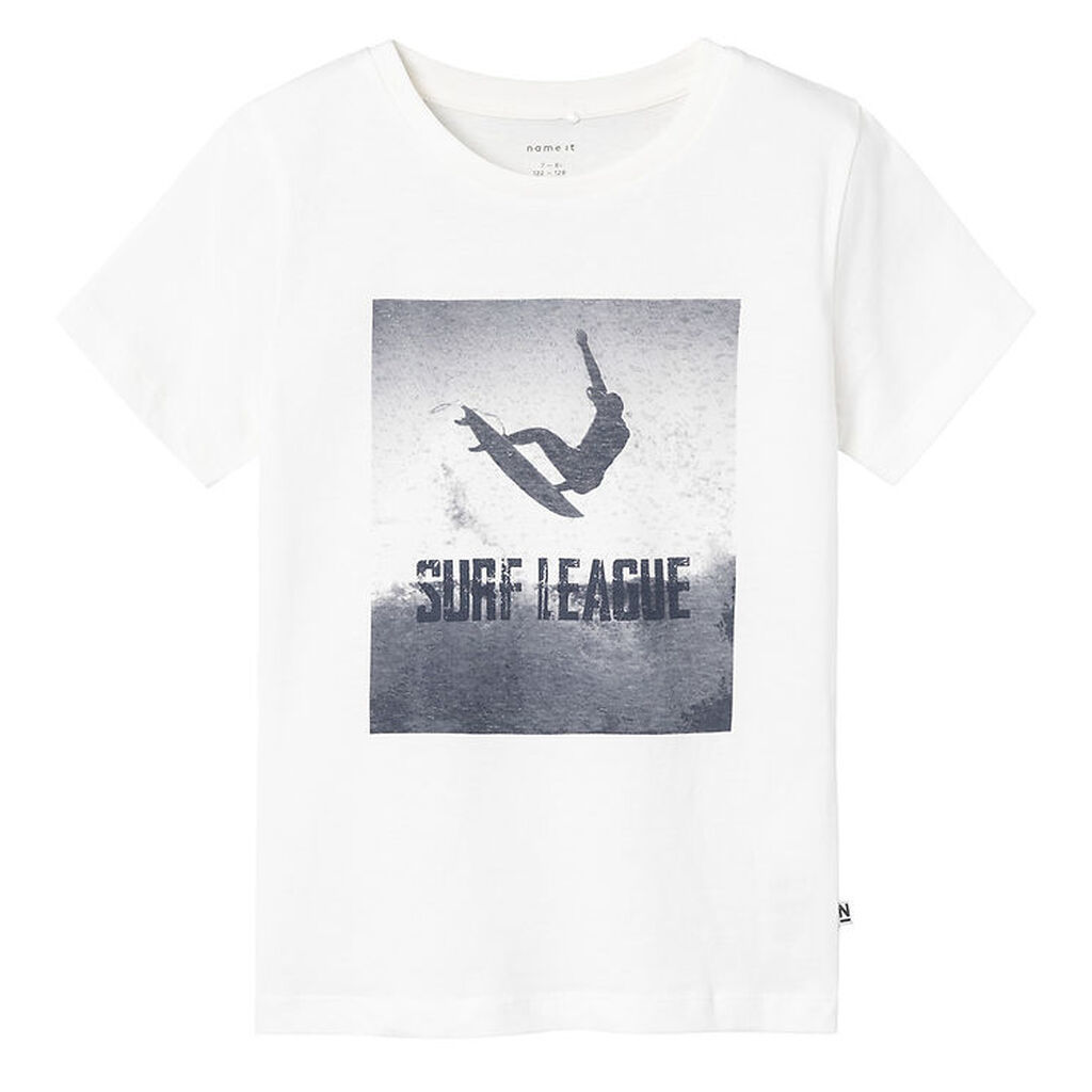 Name It T-shirt - NkmJalmo - Bright White m. Surfer