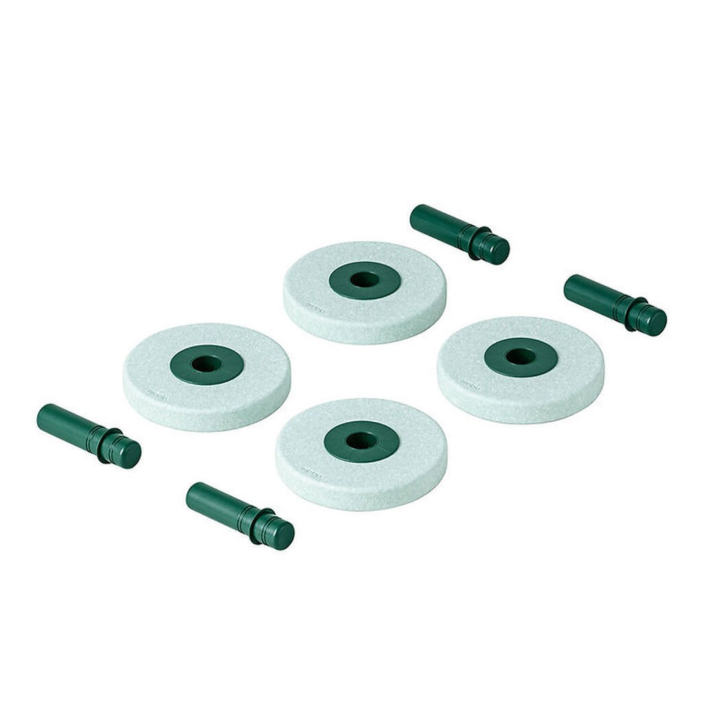 MODU 4x Foam Wheels - 4-pak - Ocean Mint/Forrest Green