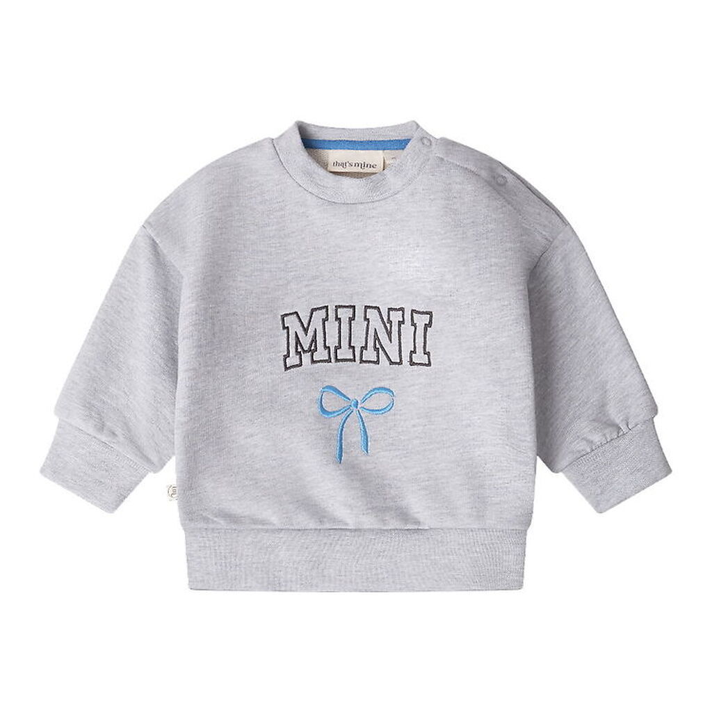 That's Mine Sweatshirt - Alpha - Mini/Blå Sløjfe