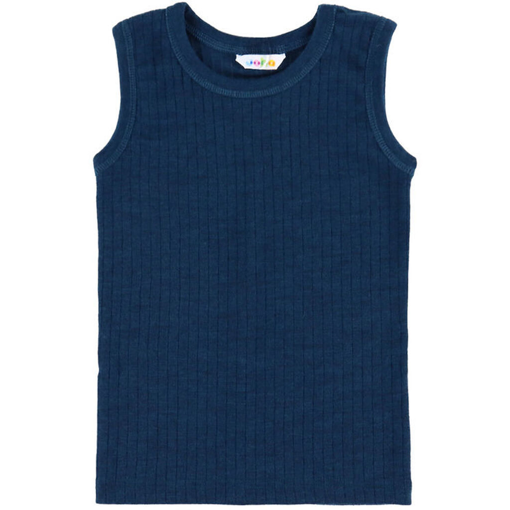 Joha Undertrøje - Uld - Rib - Mørk Turkis