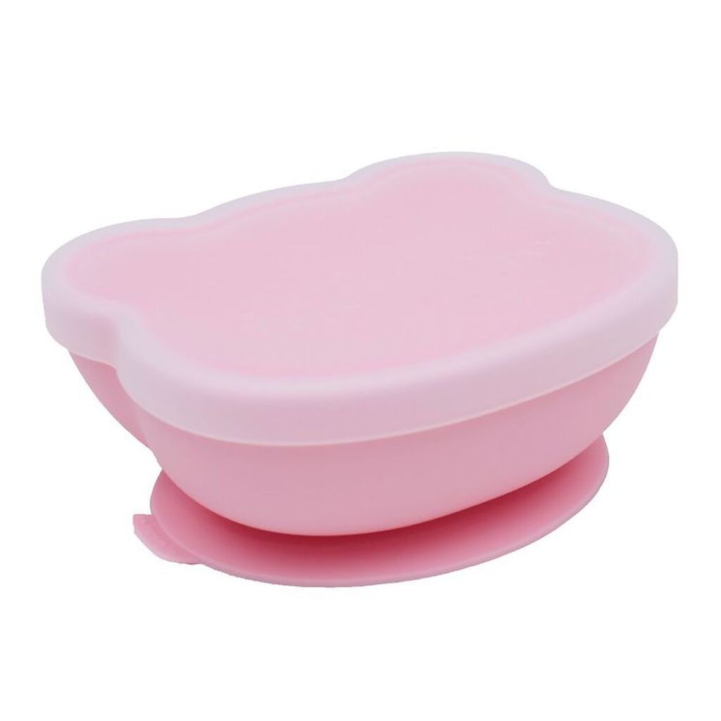 We Might Be Tiny Skål m. Sugekop - Silikone - Powder Pink