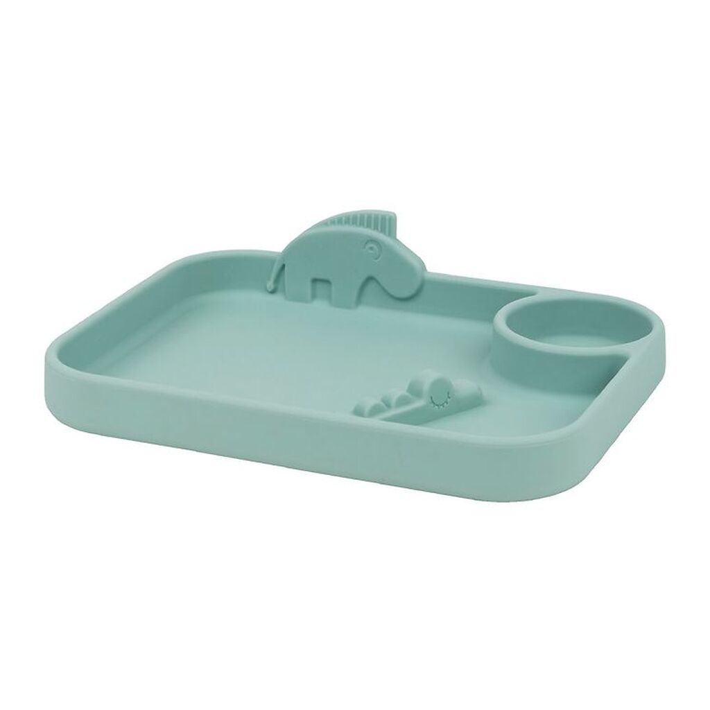 Done By Deer Tallerken - Silikone - Peekaboo - Deer Friends Blue