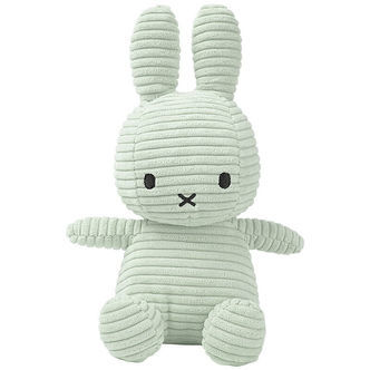 Bon Ton Toys Bamse - 23 cm - Miffy ECO Corduroy - Soft Jade