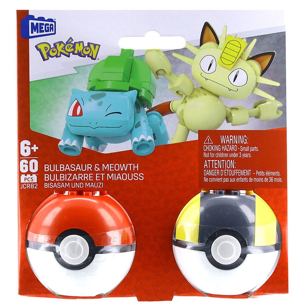 MEGA Pokémon - 60 Dele - Bulbasaur & Meowth