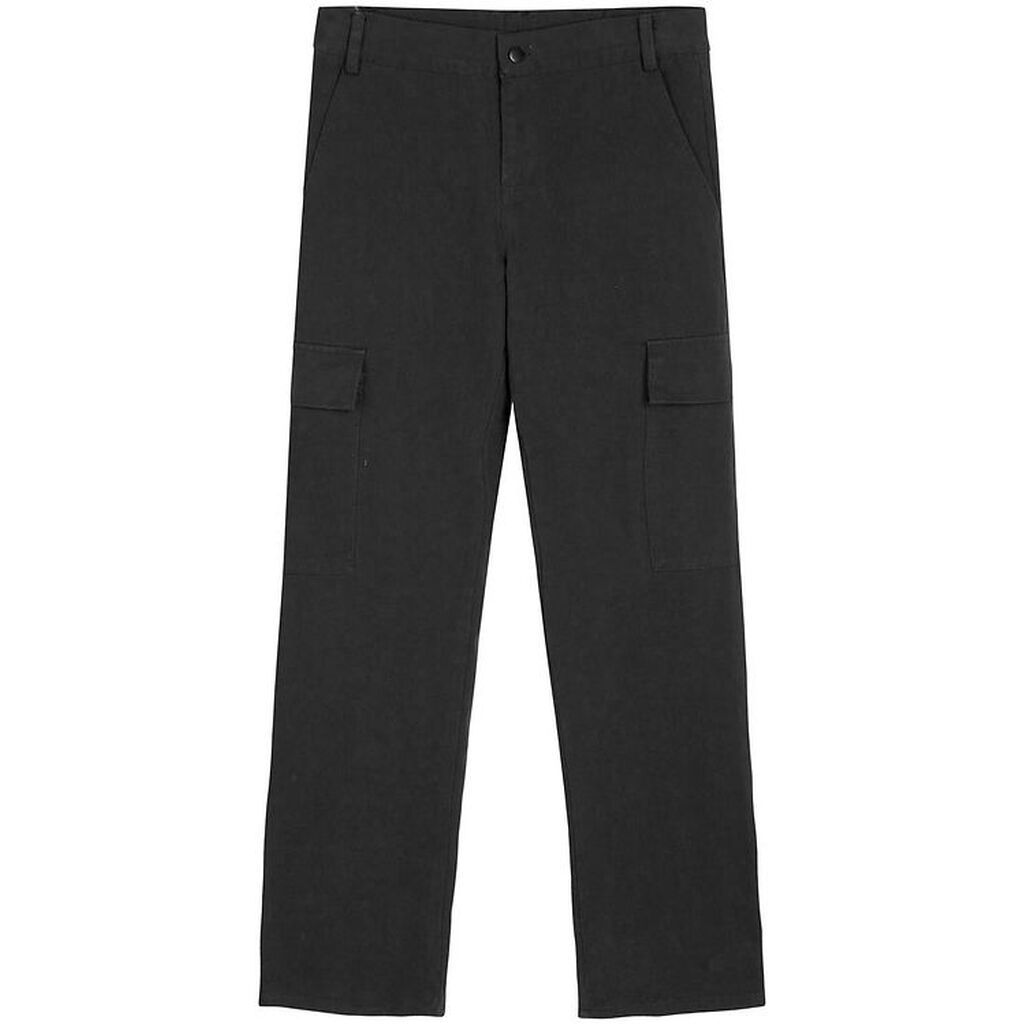 Grunt Bukser - Lea - Cargo - Black