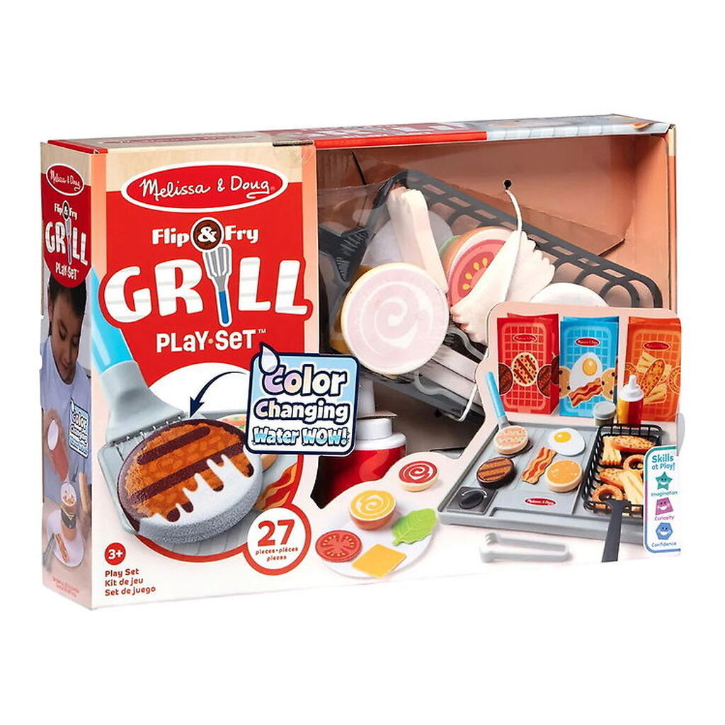 Melissa & Doug Legemad - 27 Dele - Flip & Fry Grill