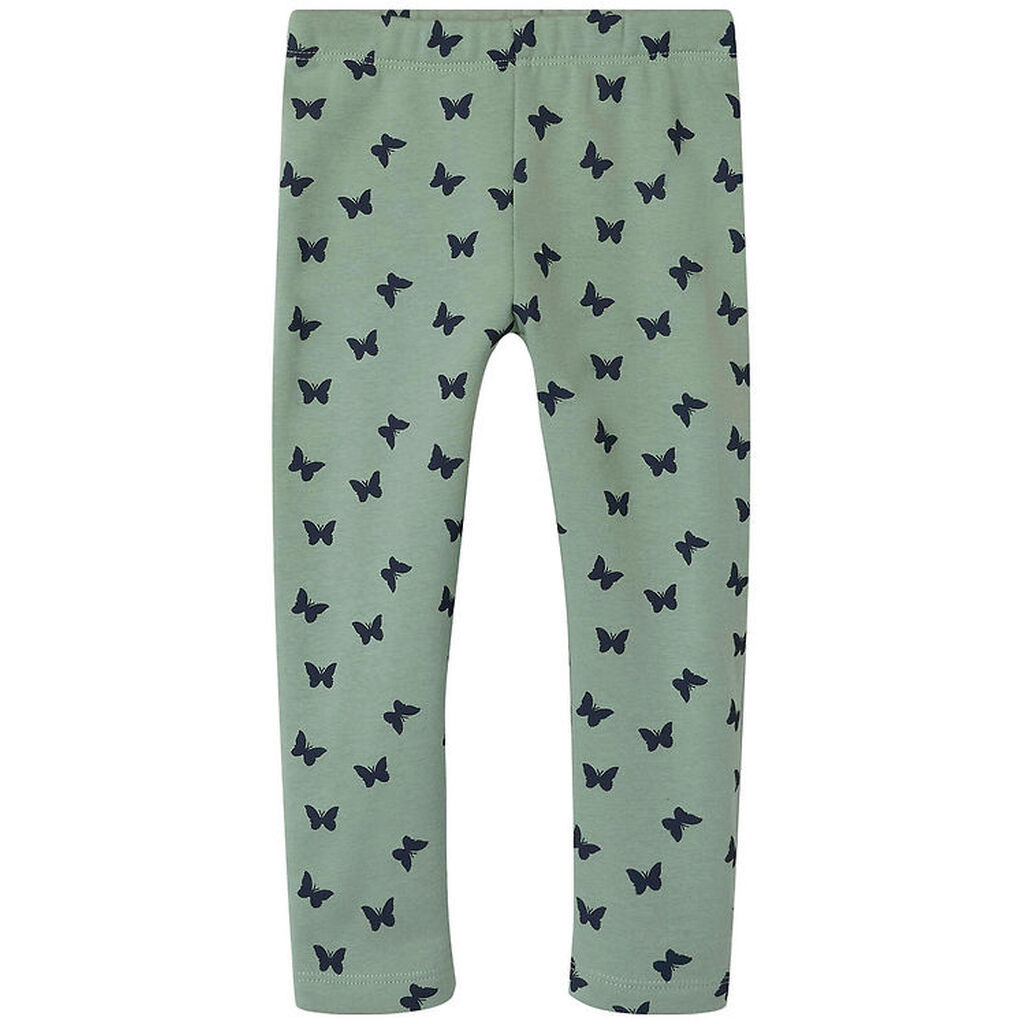 Name It Leggings m. FLeece - NmfDavina - Lily Pad/Butterfly AOP