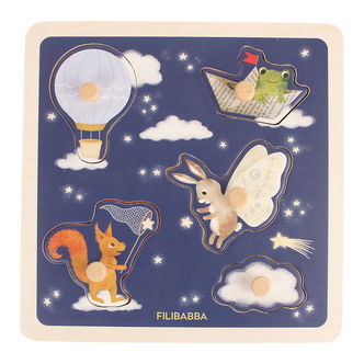 Filibabba Sansepuslespil I Træ - Little Adventurers