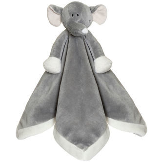 Teddykompaniet Nusseklud - Elefant - 35 x 35 cm - Grå